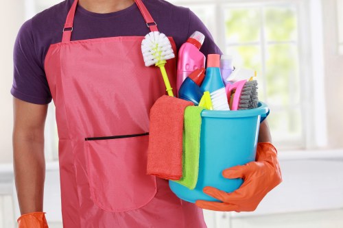 Professional West Hampstead cleaner maintaining a spotless home interior