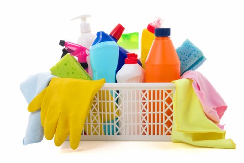 Local cleaning team working in a Westhampstead flat