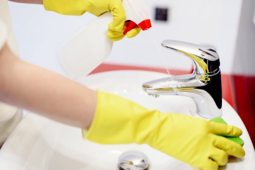 Cleaning dust and residue after renovation in a West Hampstead property