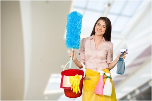 Local carpet cleaner treating stains in a West Hampstead property