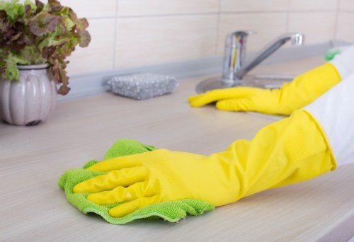 Professional office cleaning in Westhampstead reception and work area