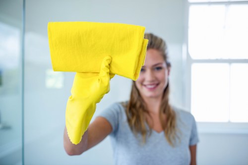 Local cleaning team preparing a property for move in