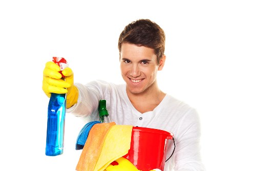 Local cleaning team working on a renovated property near West Hampstead